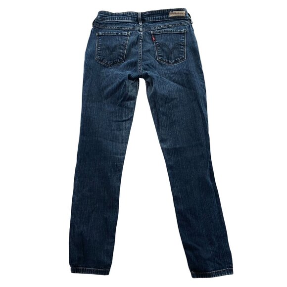 Levis Womens The Original Jean Jeans Size 8 Blue Denim Skinny Legging Casual - Picture 2 of 16